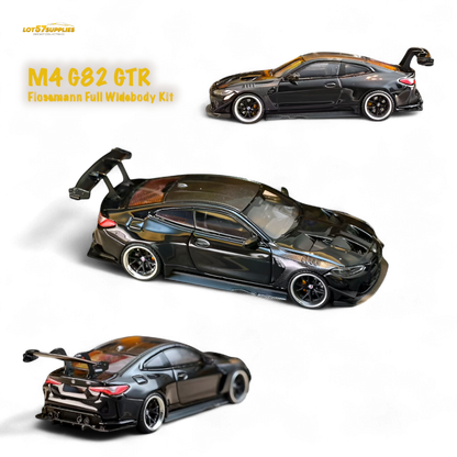 (Pre-Order) SW BMW M4 Flossmann Full Widebody Kit G82 GTR - Bright Black 1:64