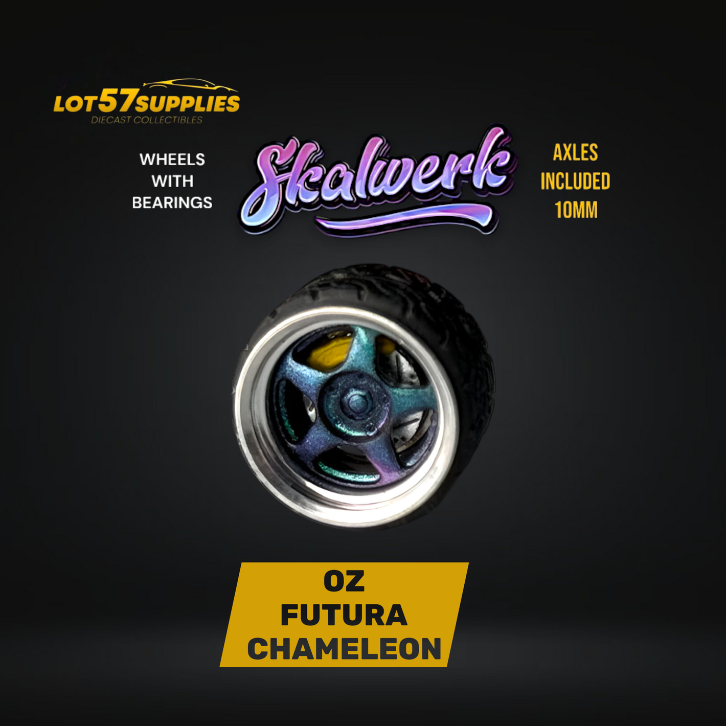 Skalwerk - OZ FUTURA CHAMELEON - 1:64 (1 SET = 4 Wheels)