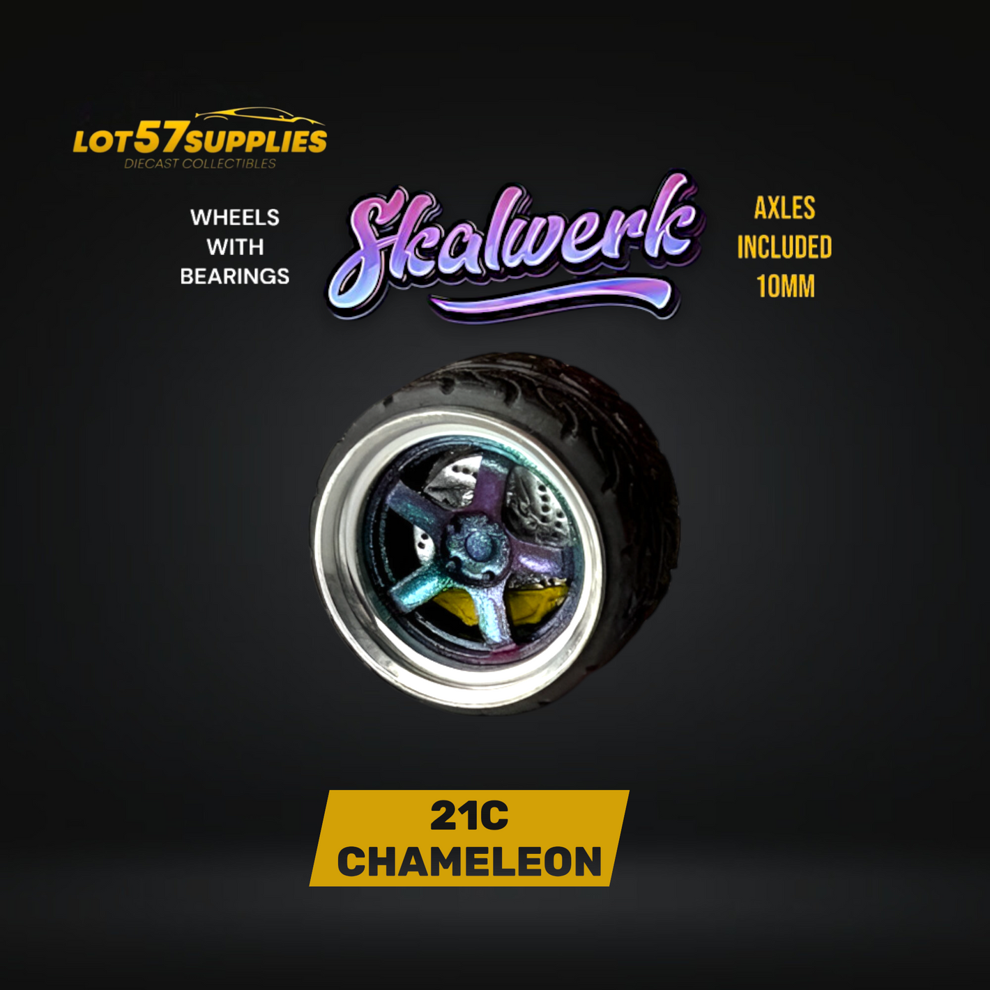 Skalwerk - 21C CHAMELEON - 1:64 (1 SET = 4 Wheels)