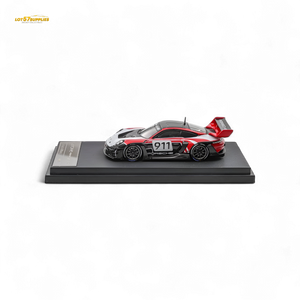 (Pre-Order) HKM 911 GT3 R Rennsport - Red-White #911 1:64