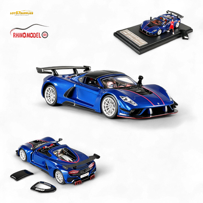 (Pre-Order) Rhino Model RM Hennessey Venom F5 - Blue 1:64