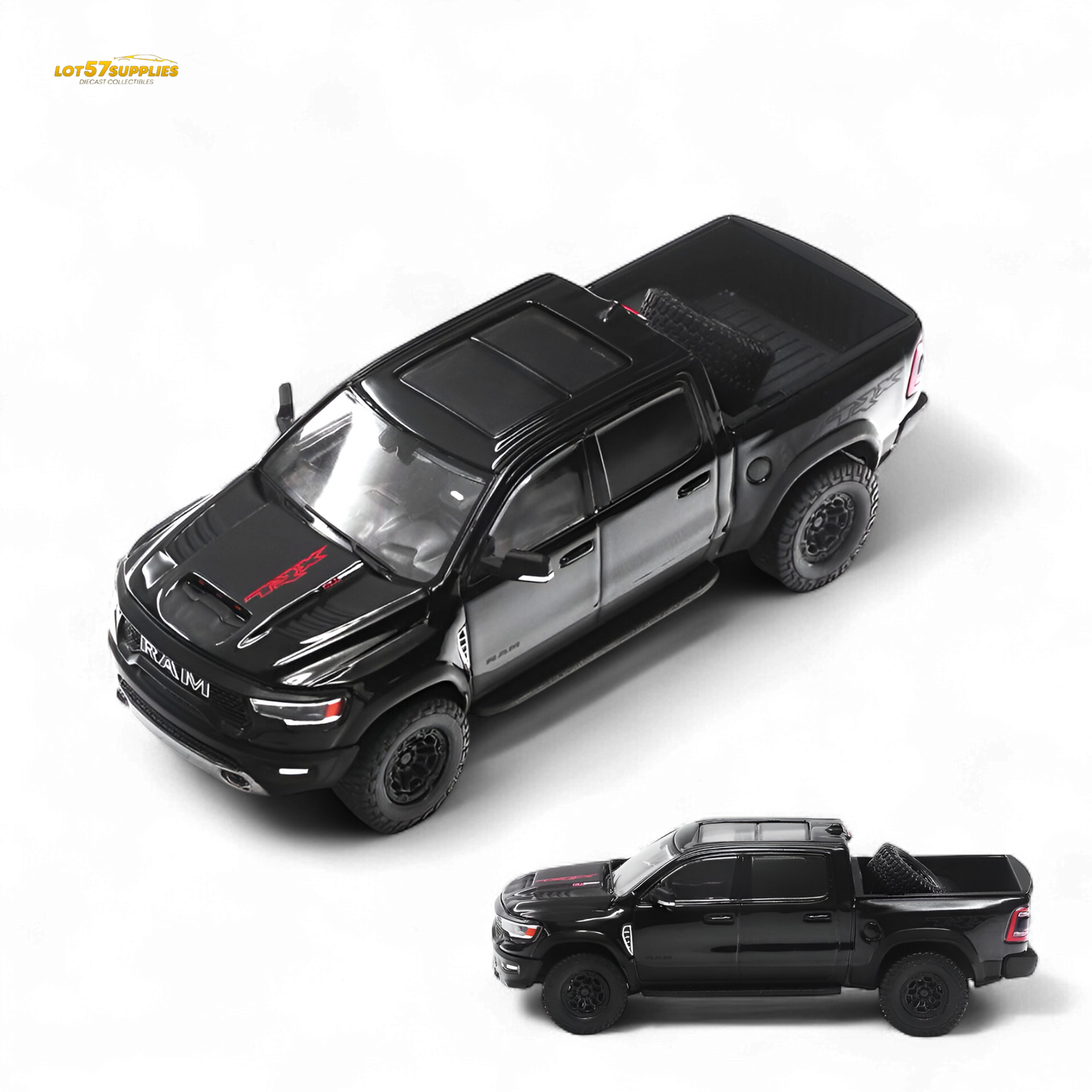 (Pre-Order) Shadow Pro Tyrannosaurus Rex Pickup - Black 1:64