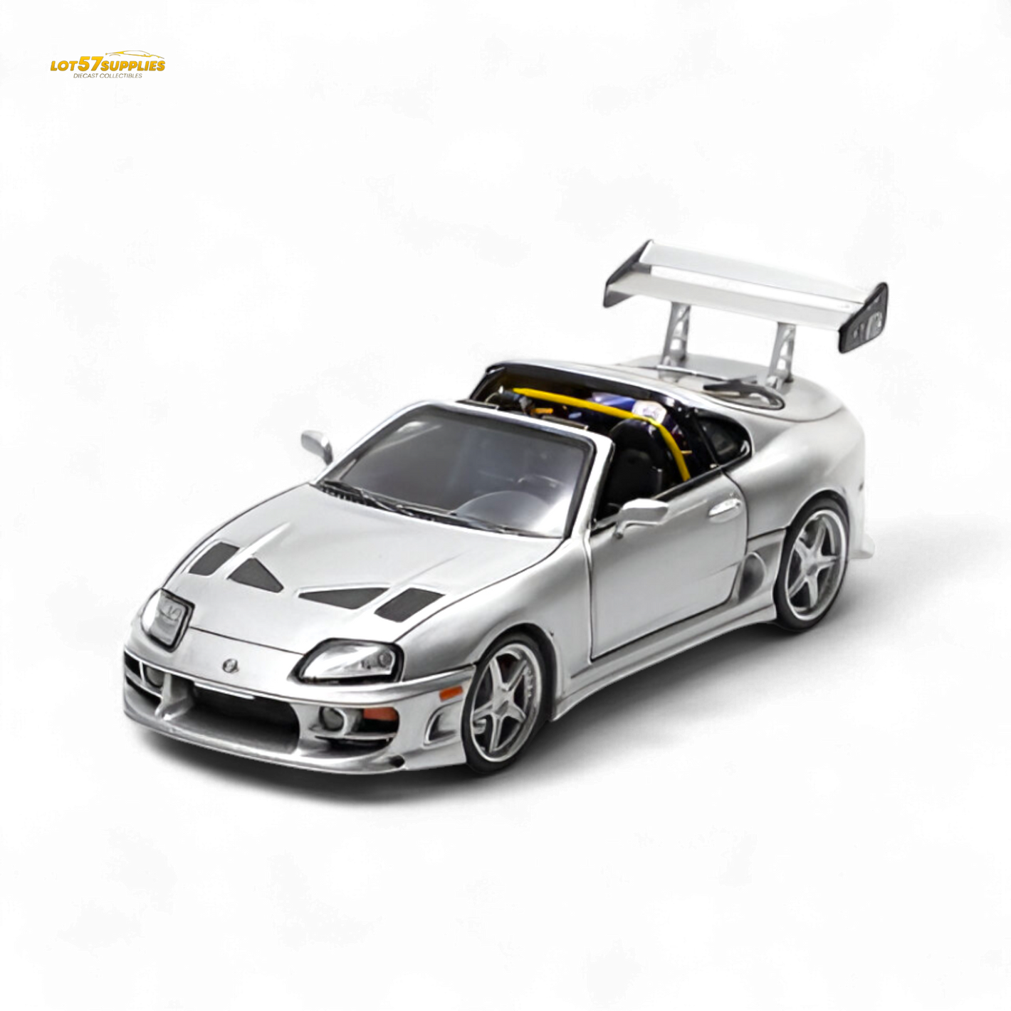 (Pre-Order) Fast Speed Supra Targa - Silver 1:64