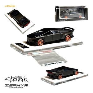 Error404 Tesla Cybertruck Custom Widebody Lowered - Matte Gray 1:64