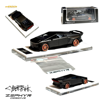 Error404 Tesla Cybertruck Custom Widebody Lowered - Matte Gray 1:64