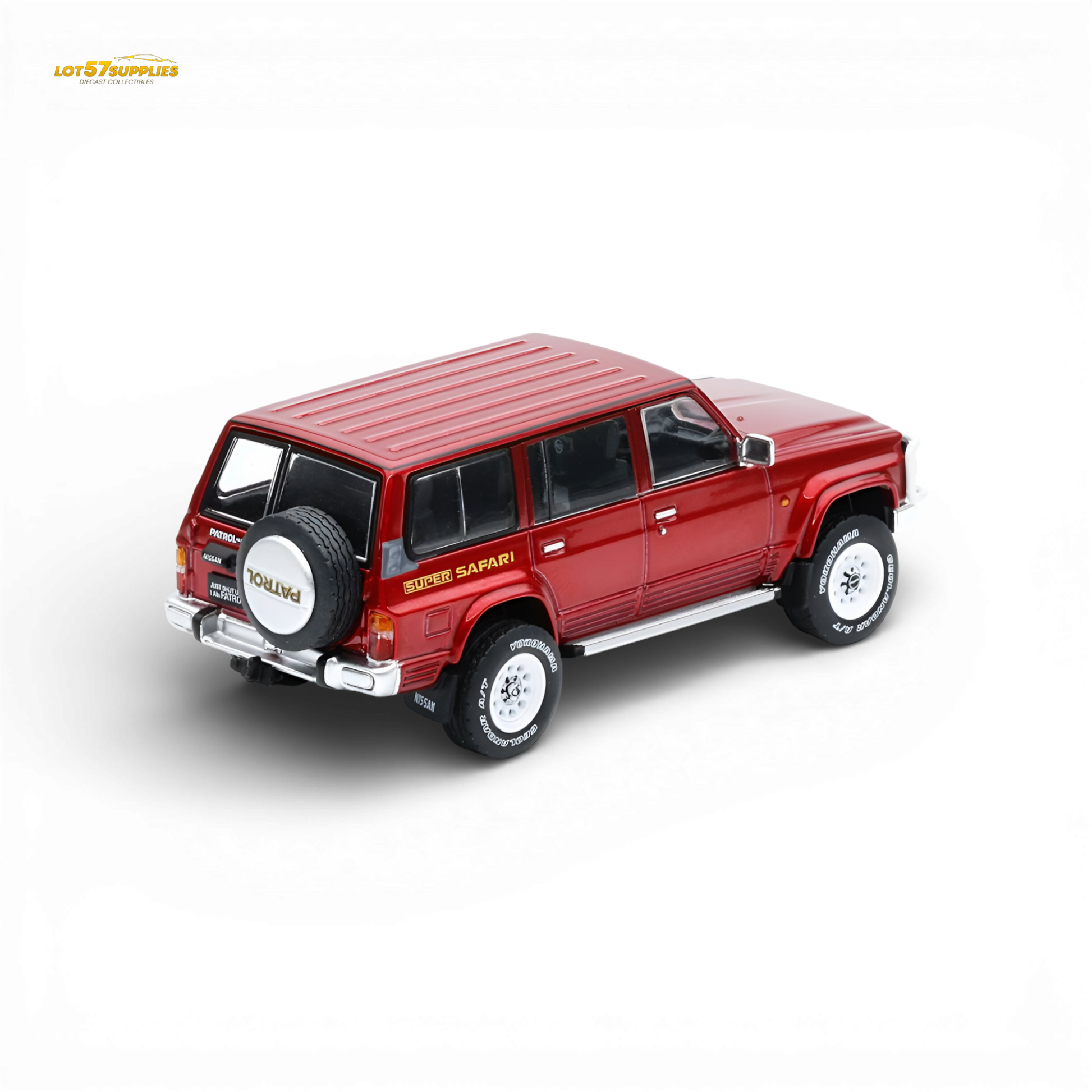 Shadow Pro Nissan Patrol Super Safari Y60 Wine Red 1:64 Diecast Model