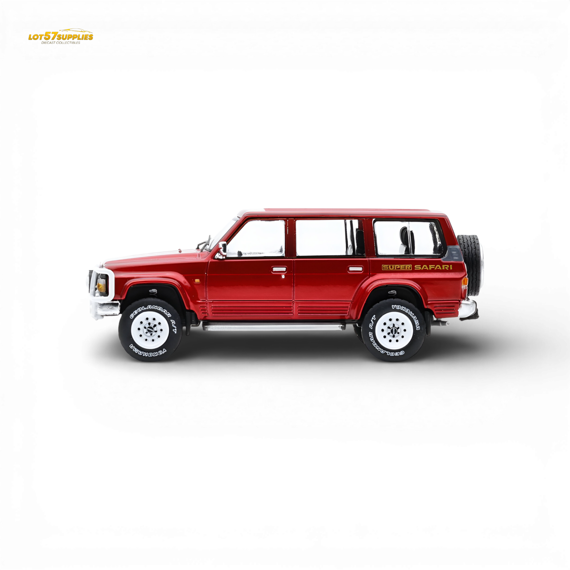 Shadow Pro Nissan Patrol Super Safari Y60 Wine Red 1:64 Diecast Model