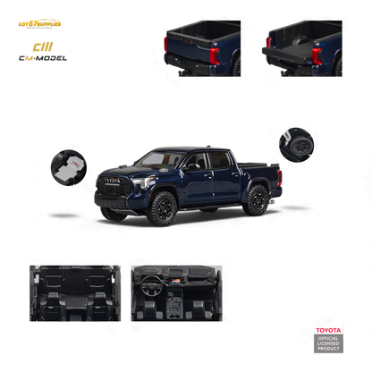 CM MODEL Toyota Tundra Metallic Blue 1:64 Diecast Model