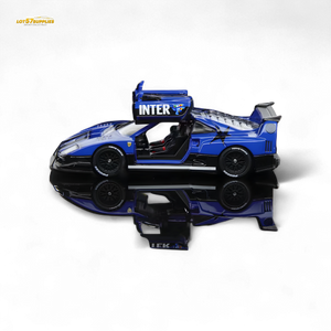 (Pre-Order) Demon King Auto F40 LB-Works Wide-Body Gull Wing Gate Modified - Inter Milan Livery 1:64