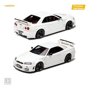 Car's Lounge Skyline GT-R R34 NISMO Z-TUNE - Pearl White 1:64