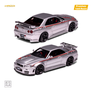 Car's Lounge Skyline GT-R R34 NISMO Z-TUNE - Nismo Edition Silver 1:64