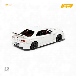 Car's Lounge Skyline GT-R R34 NISMO Z-TUNE - Pearl White 1:64