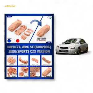 (Pre-Order) Fuji Impreza 2nd Gen Mk2 WRX STi Blobeye Sedan GD - White 1:64