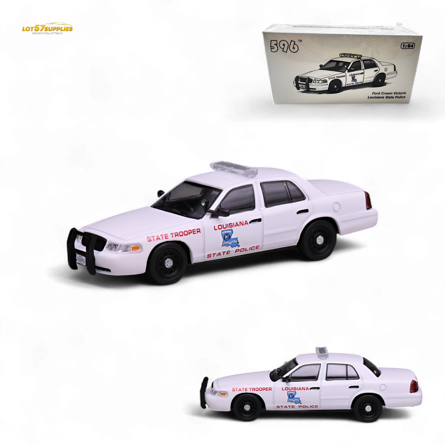 (Pre-Order) 596 Crown Victoria - Louisiana State Police 1:64