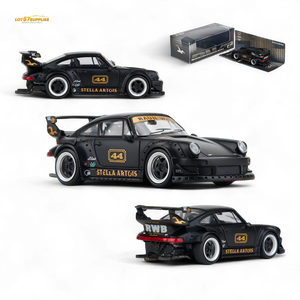 (Pre-Order) Model Model Porsche RWB 993 - Stella Artois #44 Matte Black 1:64