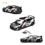 Motorhelix Honda Civic Type R FL5 Black HKS 1:64 Diecast Model