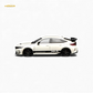 Motorhelix Honda Civic Type R FL5 HKS White 1:64 Diecast Model