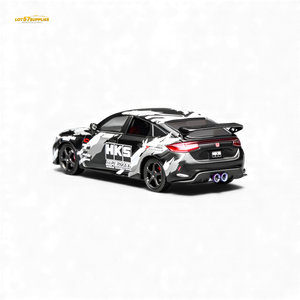 (Pre-Order) Motorhelix Civic Type R (FL5) - Black HKS 1:64