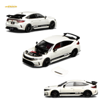 Motorhelix Honda Civic Type R FL5 HKS White 1:64 Diecast Model