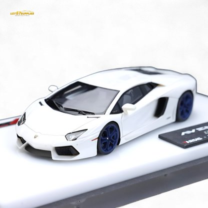 (Pre-Order) Tardis Lamborghini LP700 - Silver Sea White 1:64