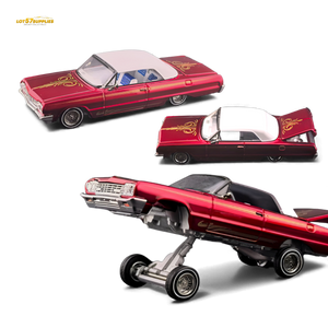 (Pre-Order) Fine Works64 Chevrolet Impala - Transparent Red Ordinary - 1:64