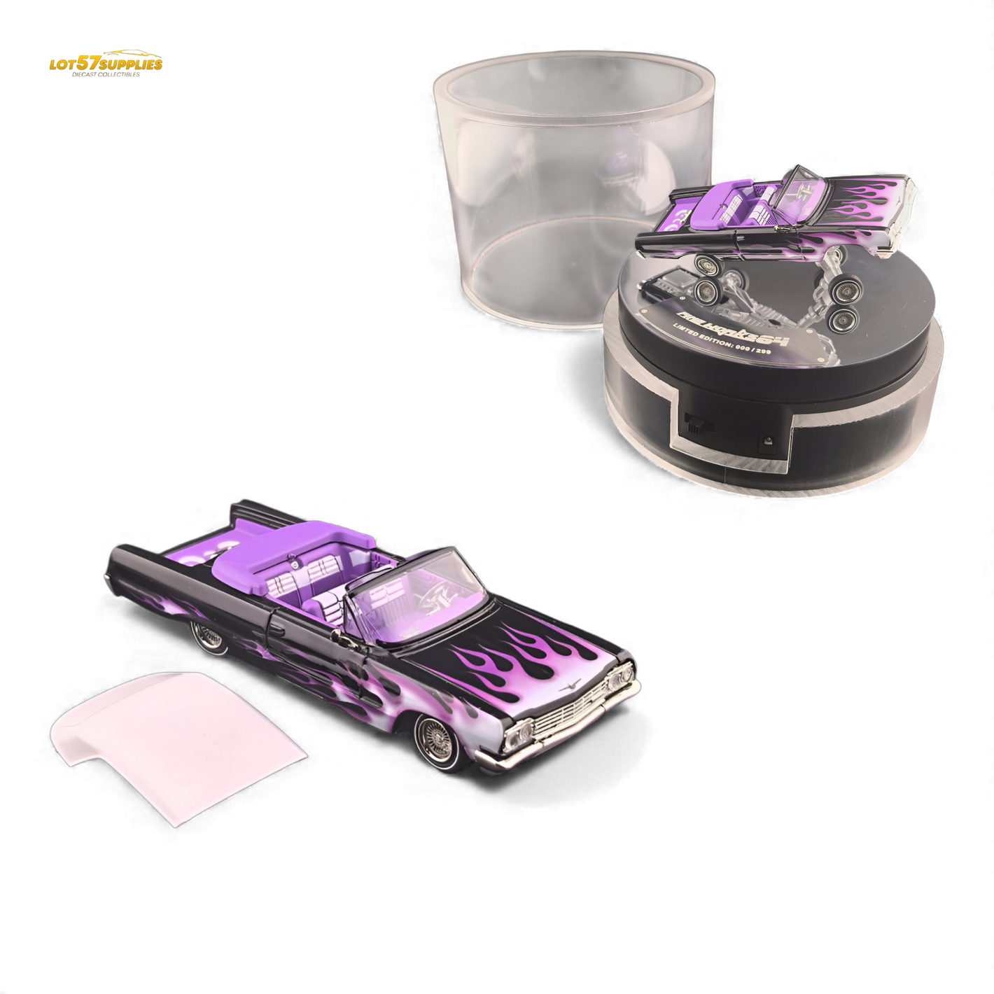 (Pre-Order) Fine Works64 Chevrolet Impala - Ghost Flame Luxury - 1:64