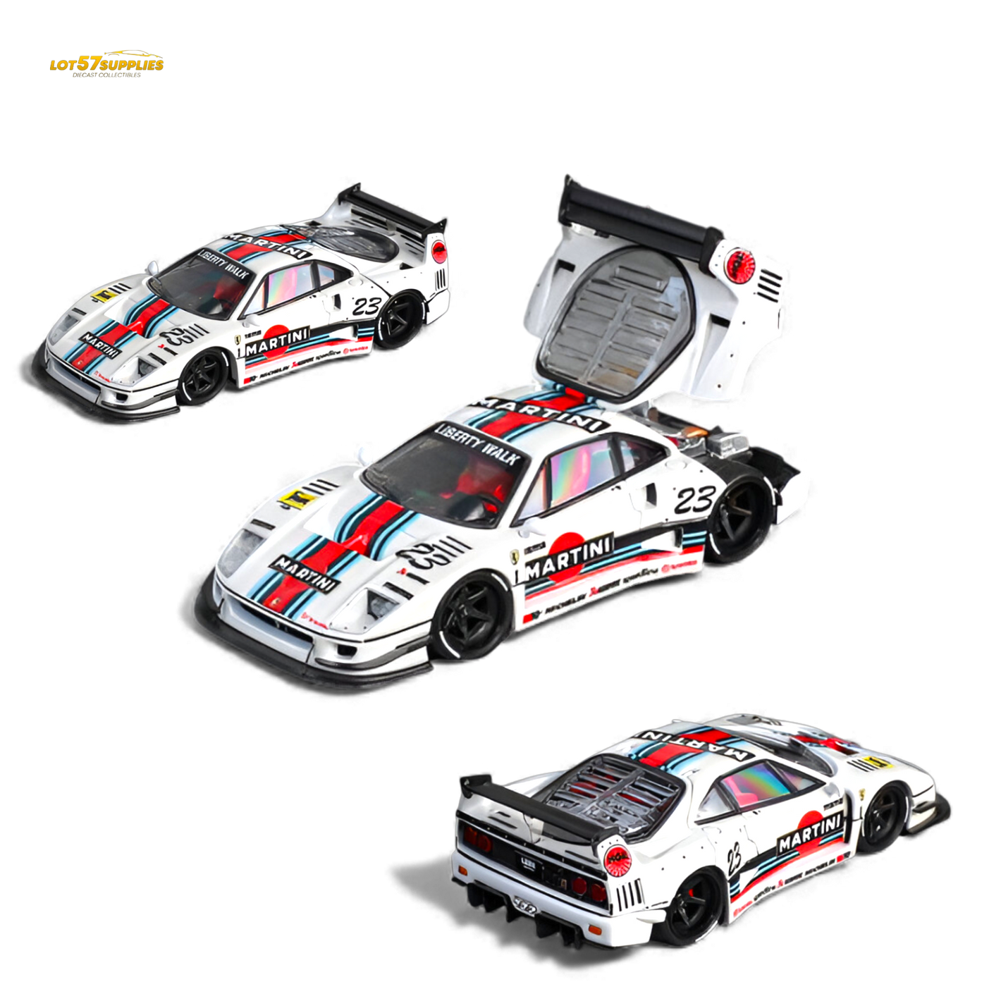 (Pre-Order) Star Models Ferrari F40 LB-Works - Martini 23# 1:64