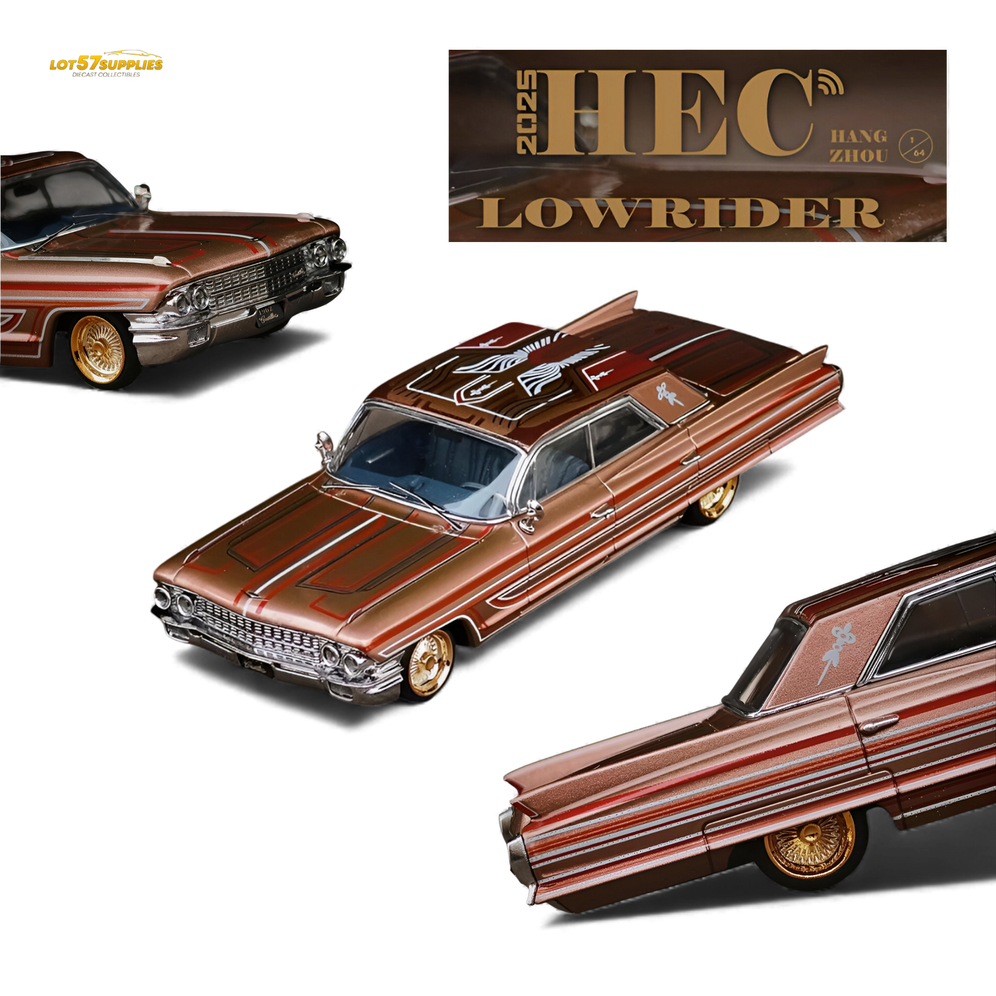 (Pre-Order) MK Miniatures Cadillac Diwei US West Coast Wind - Metallic Red Copper 1:64