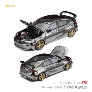 (Pre-Order) MH Honda Civic Type R FL5 - Chrome Gun Black 1:64