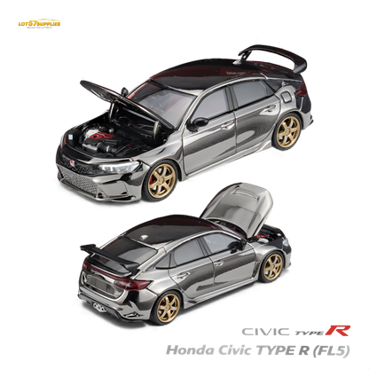 (Pre-Order) MH Honda Civic Type R FL5 - Chrome Gun Black 1:64