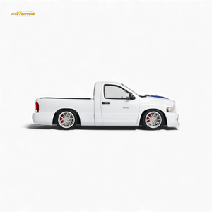 (Pre-Order) GCD Dodge RAM SRT-10 - White Blue Stripe (LHD) 1:64