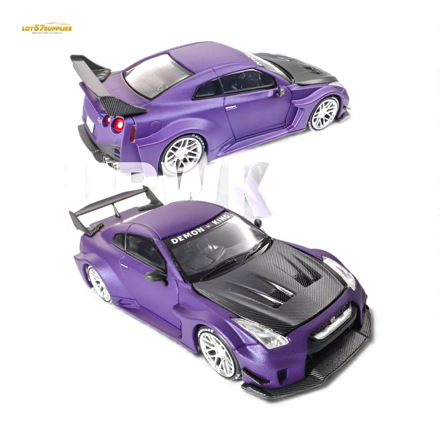 (Pre-Order) Demon King Auto GT-R R35RR - Royal Purple Carbon Cap IMXpo 2025 1:64