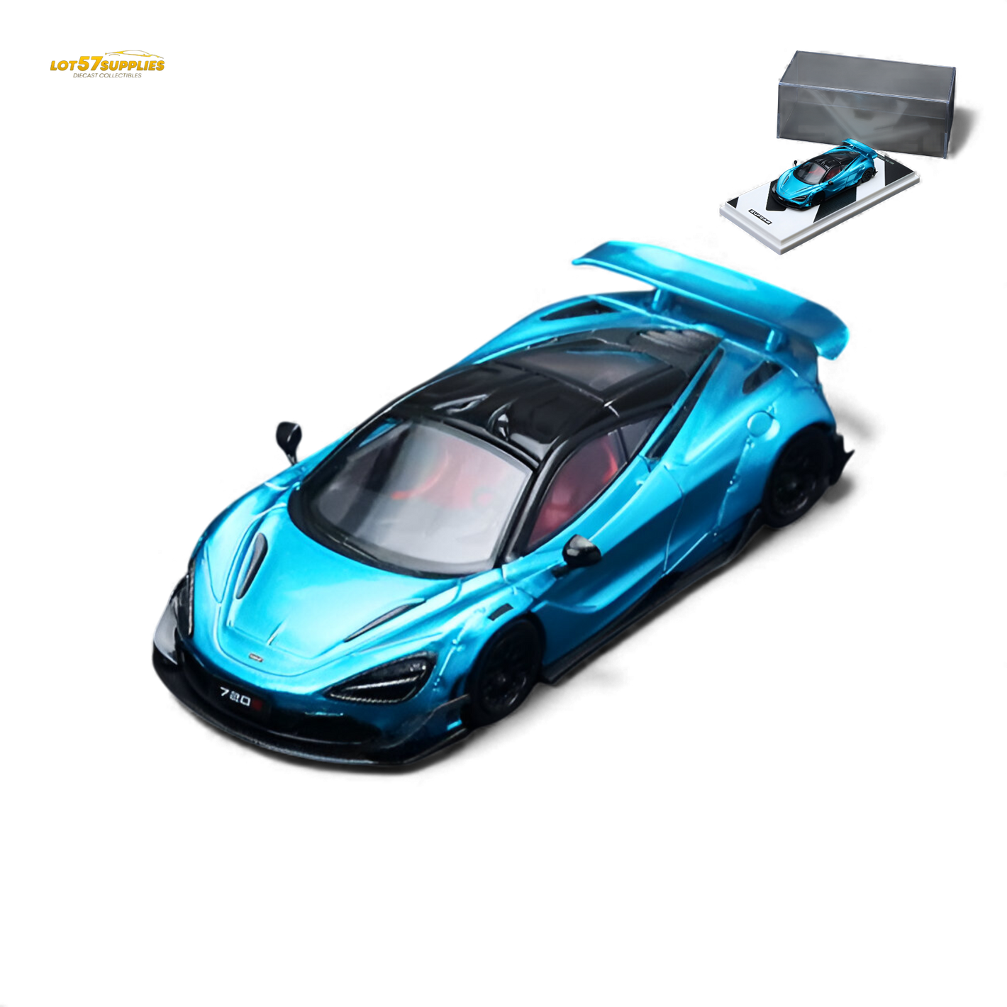 SC McLaren 720S Bright Blue 1:64 Diecast Model