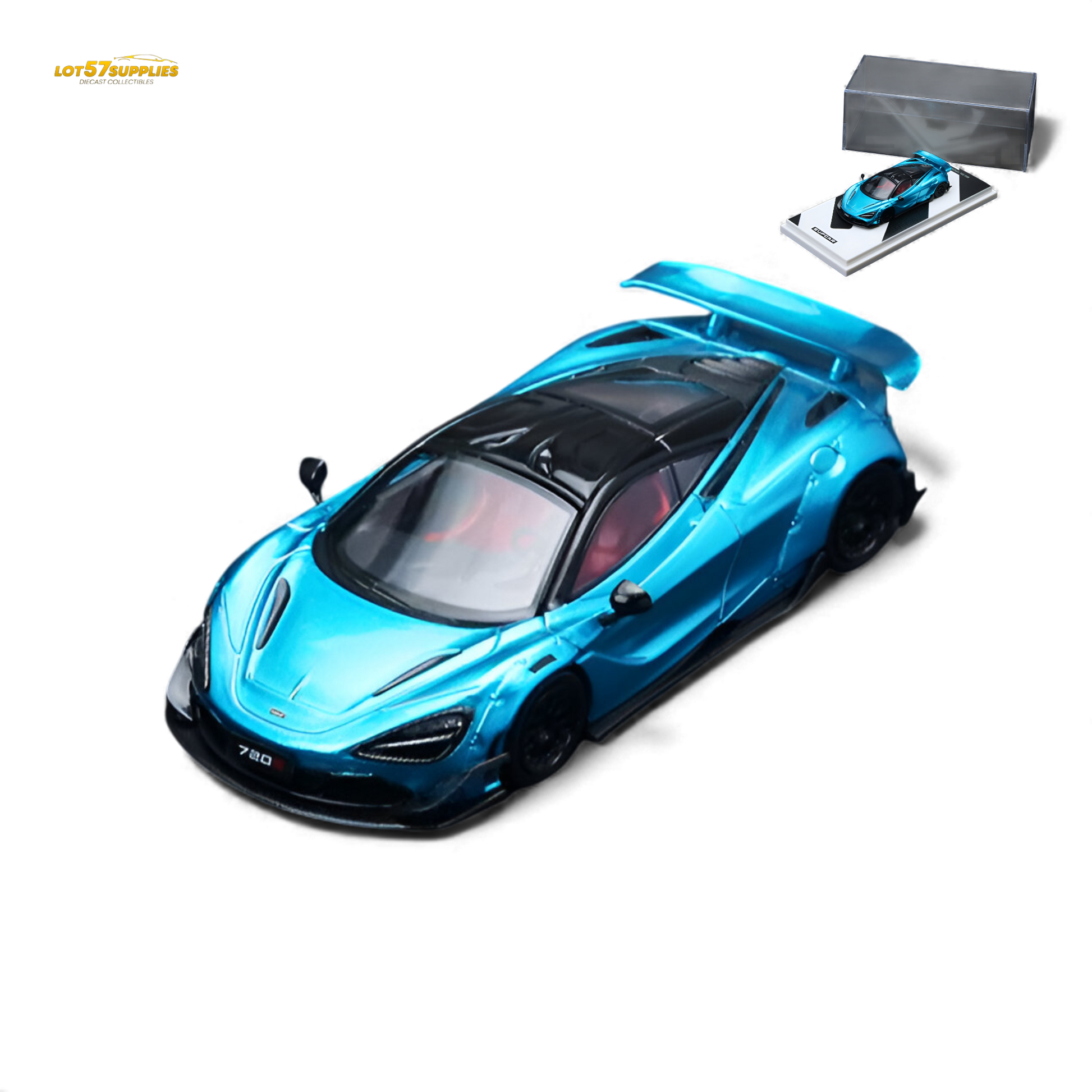 SC McLaren 720S Bright Blue 1:64 Diecast Model