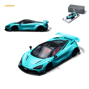 SC McLaren 720S Cyan Blue 1:64 Diecast Model