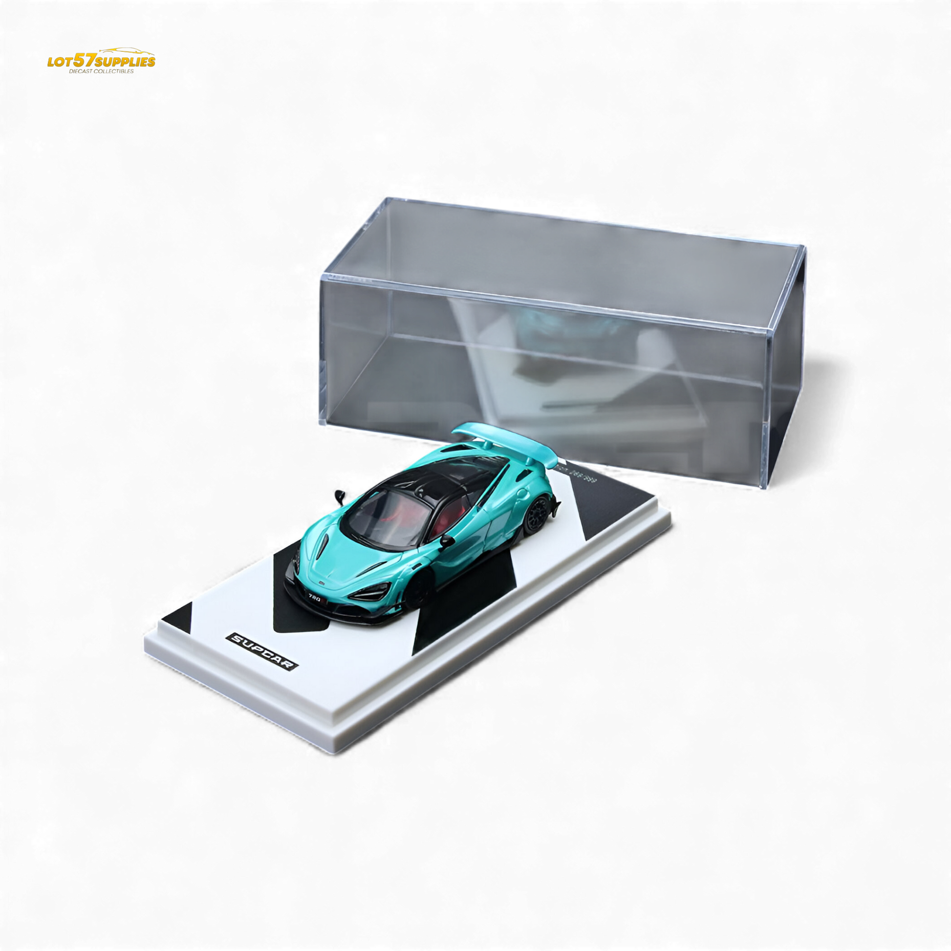 SC McLaren 720S Cyan Blue 1:64 Diecast Model