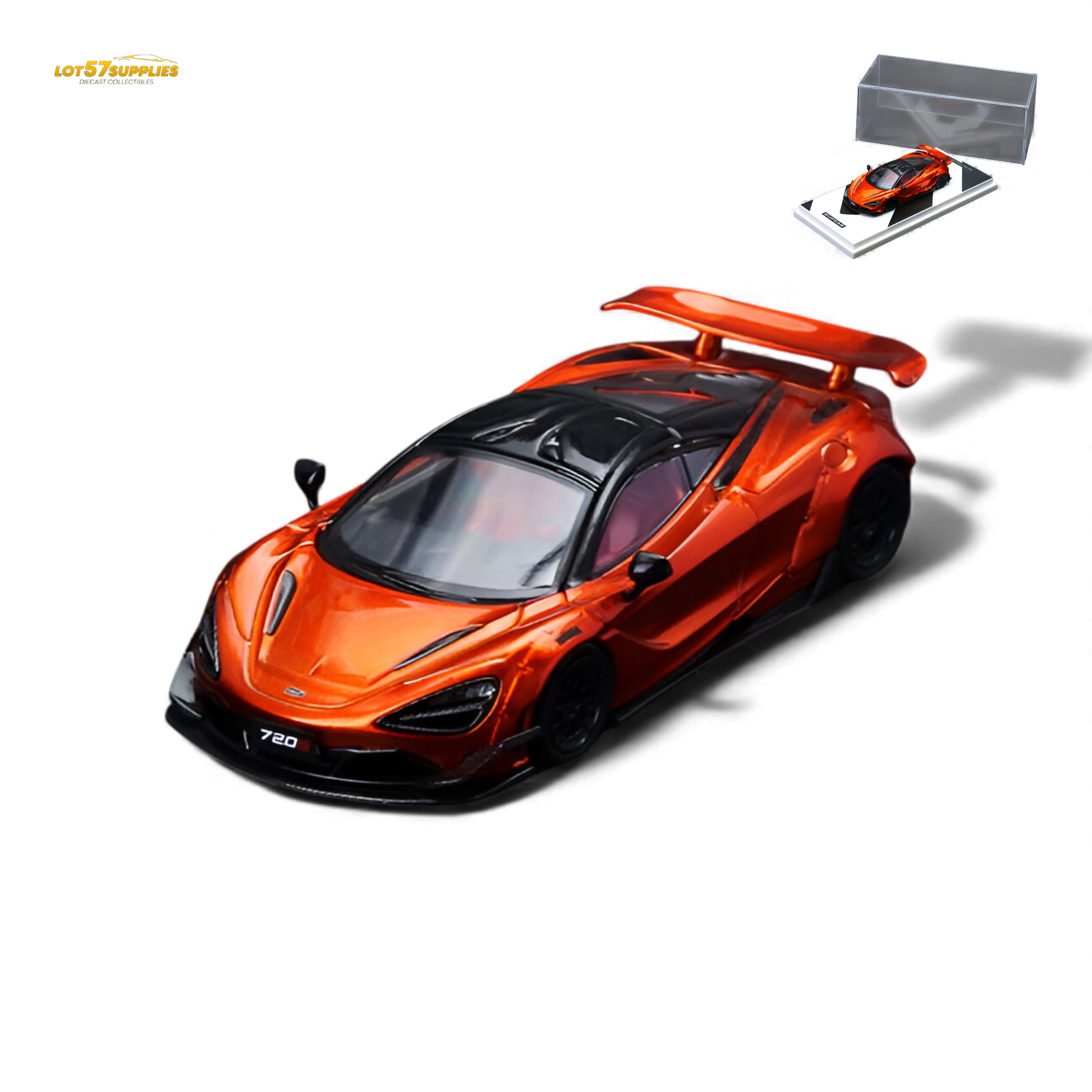 SC McLaren 720S Bright Orange 1:64 Diecast Model