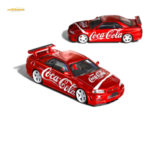 (Pre-Order) Fuji Skyline R34 GT-R Nismo Z-Tune - Coca Cola 1:64