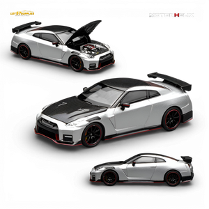 (Pre-Order) Motorhelix Nissan GT-R NISMO R35 Special Edition 2022 - Ultimate Metal Silver 1:64