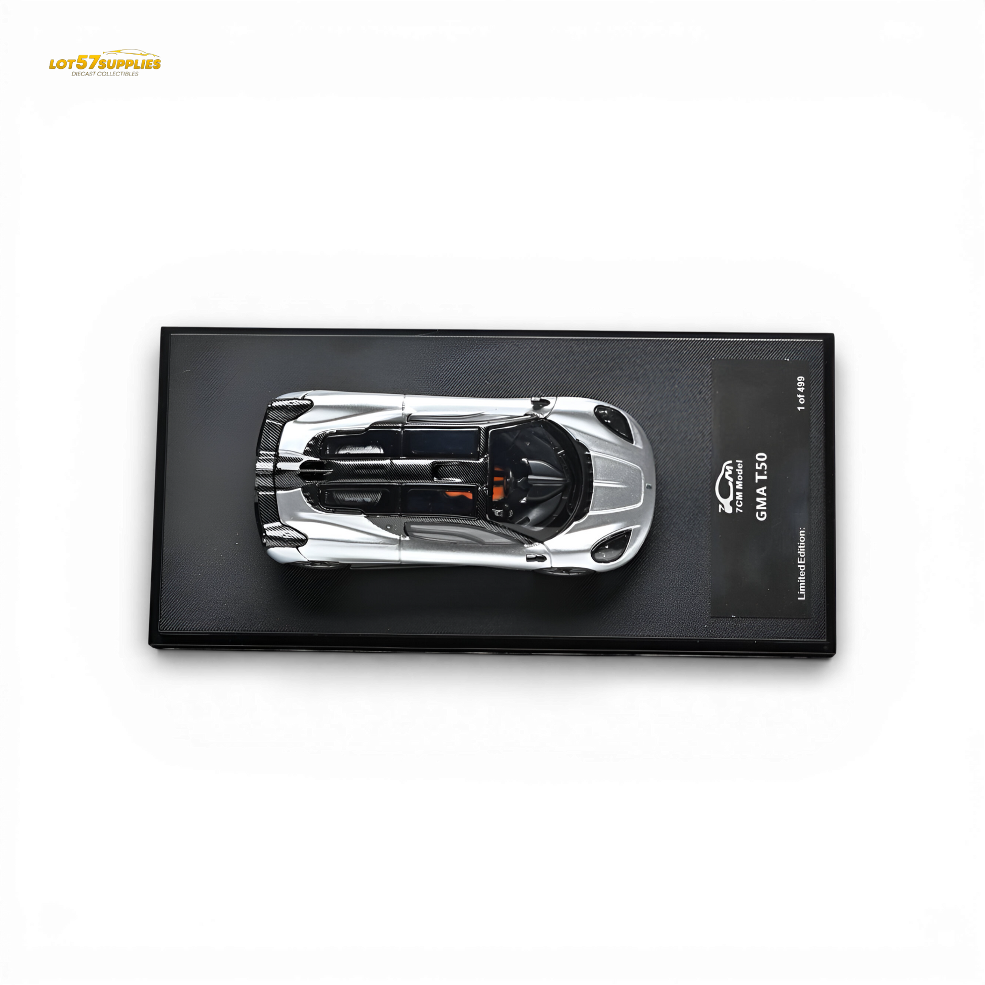 7cm Model GMA T.50 Silver 1:64 Diecast Model