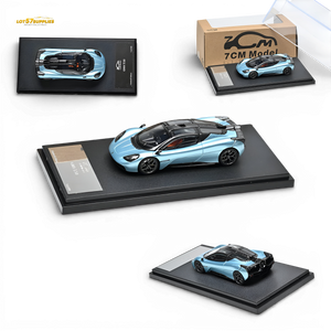 7cm Model Gordon Murray Automotive T.50 Hawaiian Blue 1:64 Diecast Model