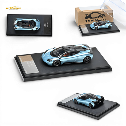 7cm Model Gordon Murray Automotive T.50 Hawaiian Blue 1:64 Diecast Model