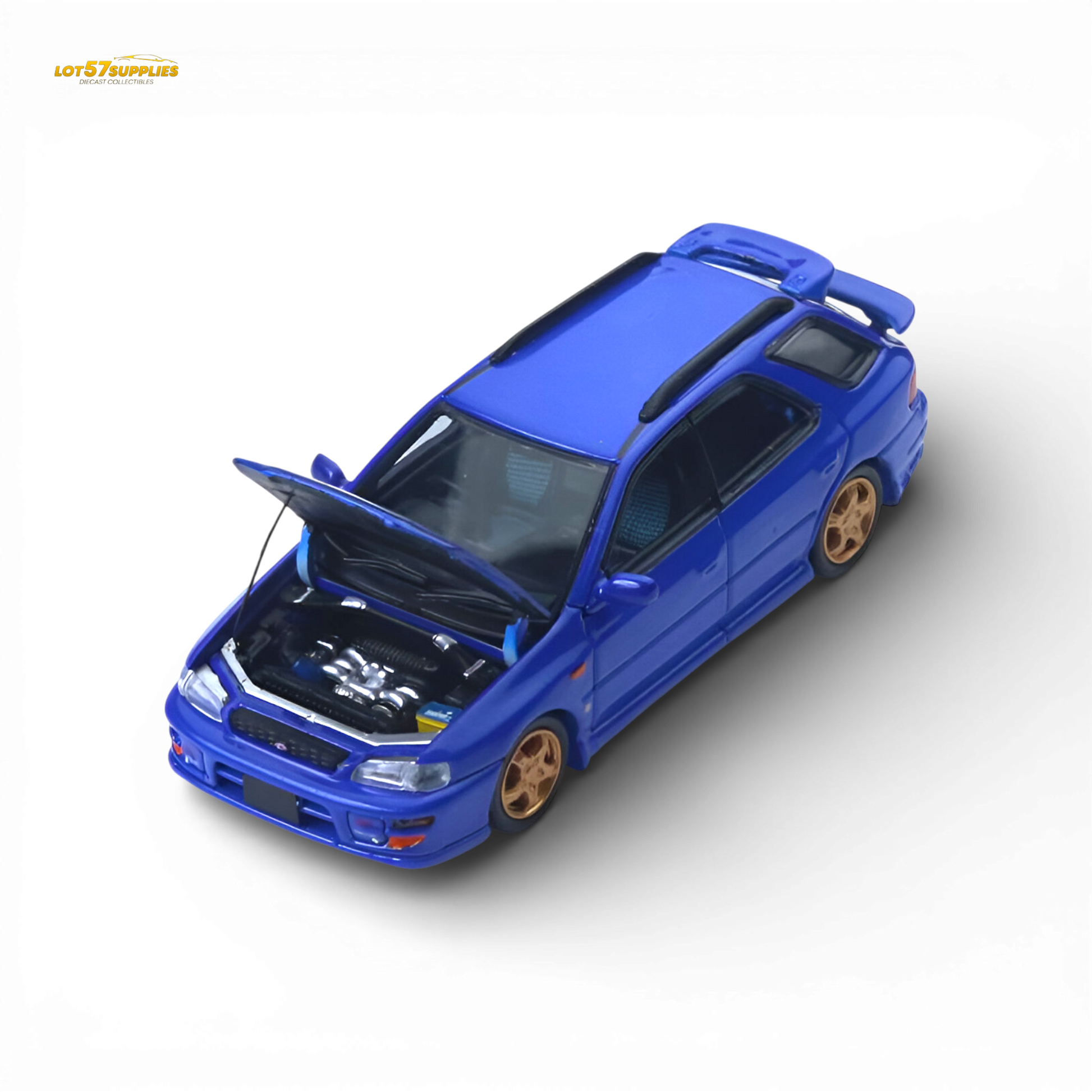 ATS Subaru Impreza WRX Metallic Blue 1:64 Diecast Model