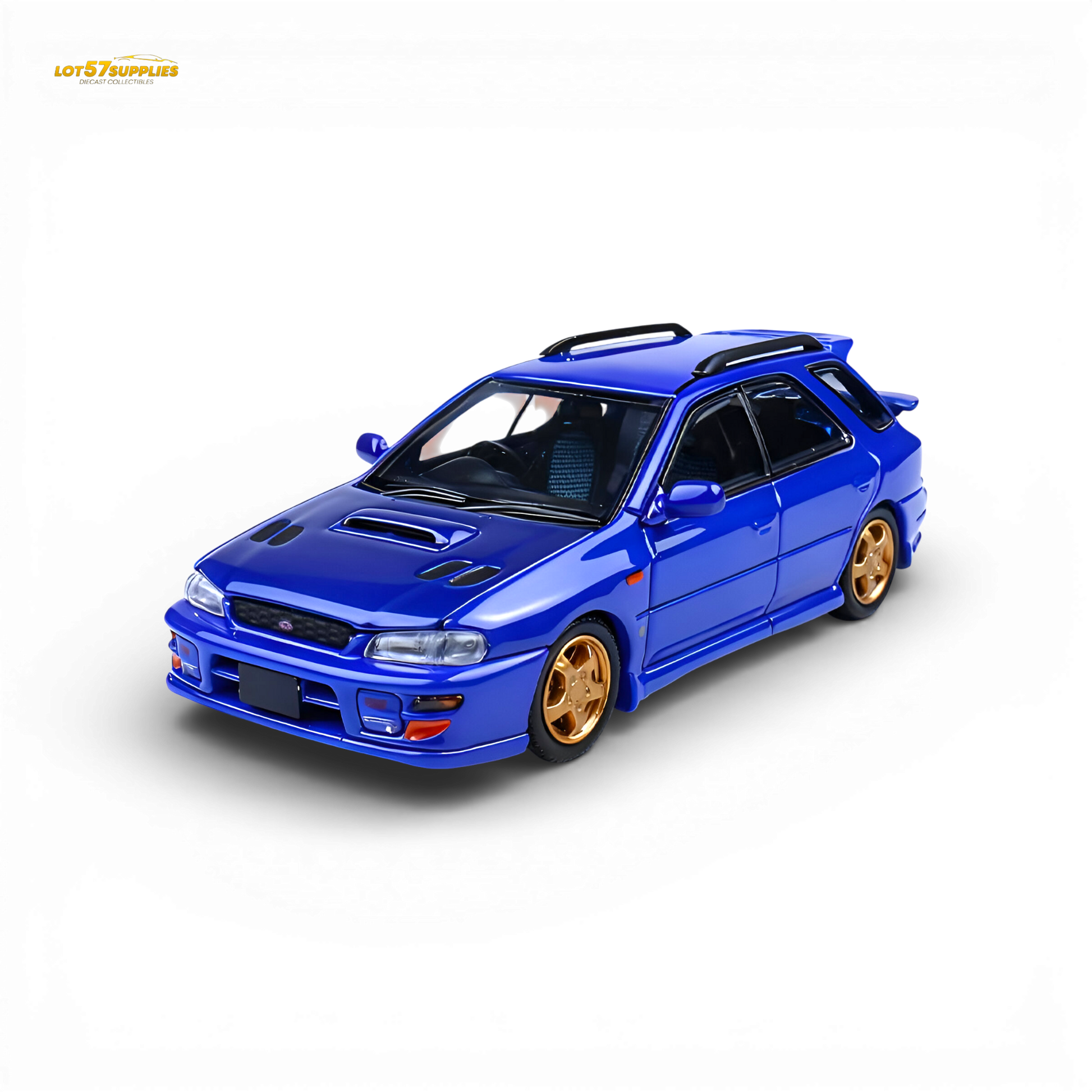 ATS Subaru Impreza WRX Metallic Blue 1:64 Diecast Model