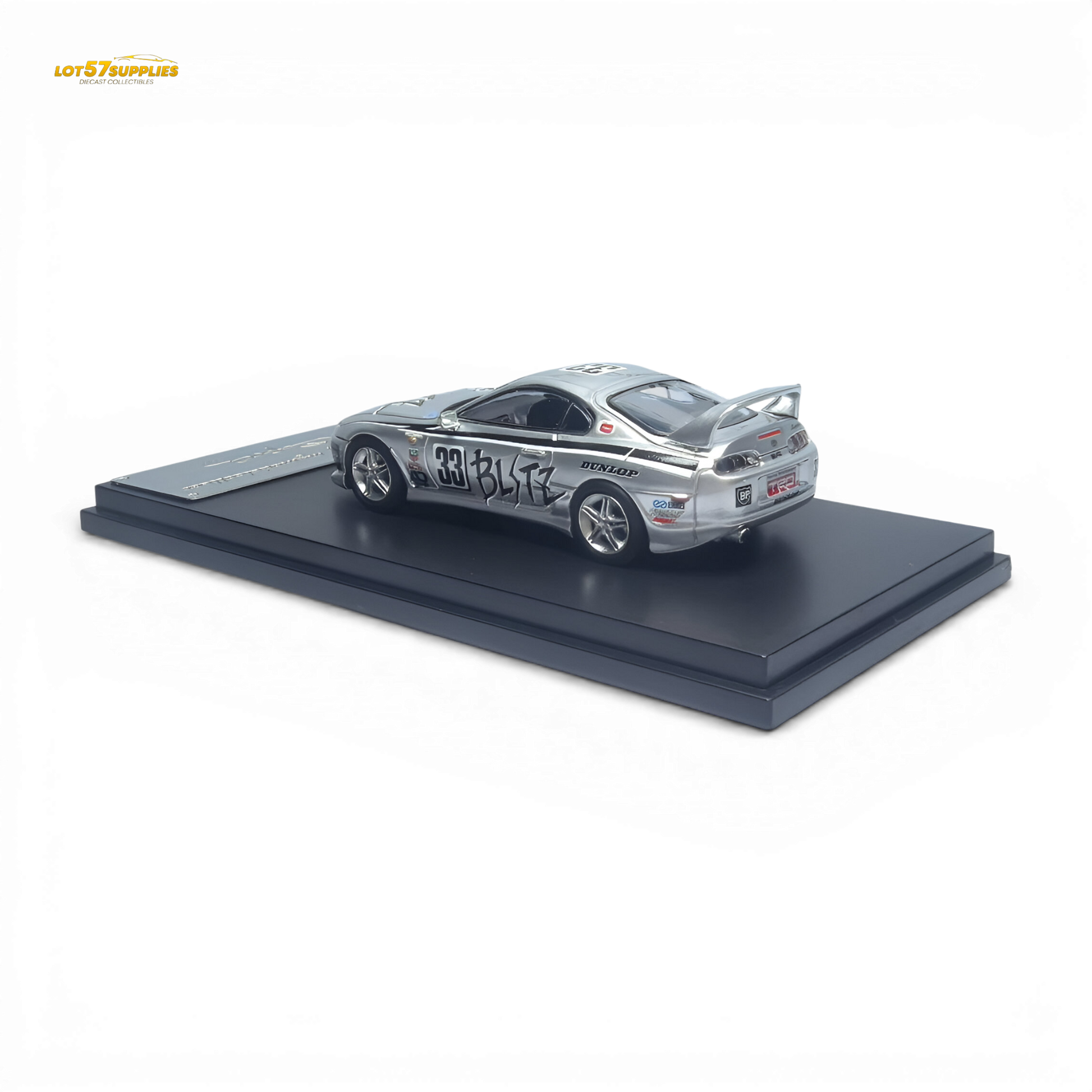 MC Toyota Supra JZA80 Silver BLiTZ Livery 1:64 Diecast Model