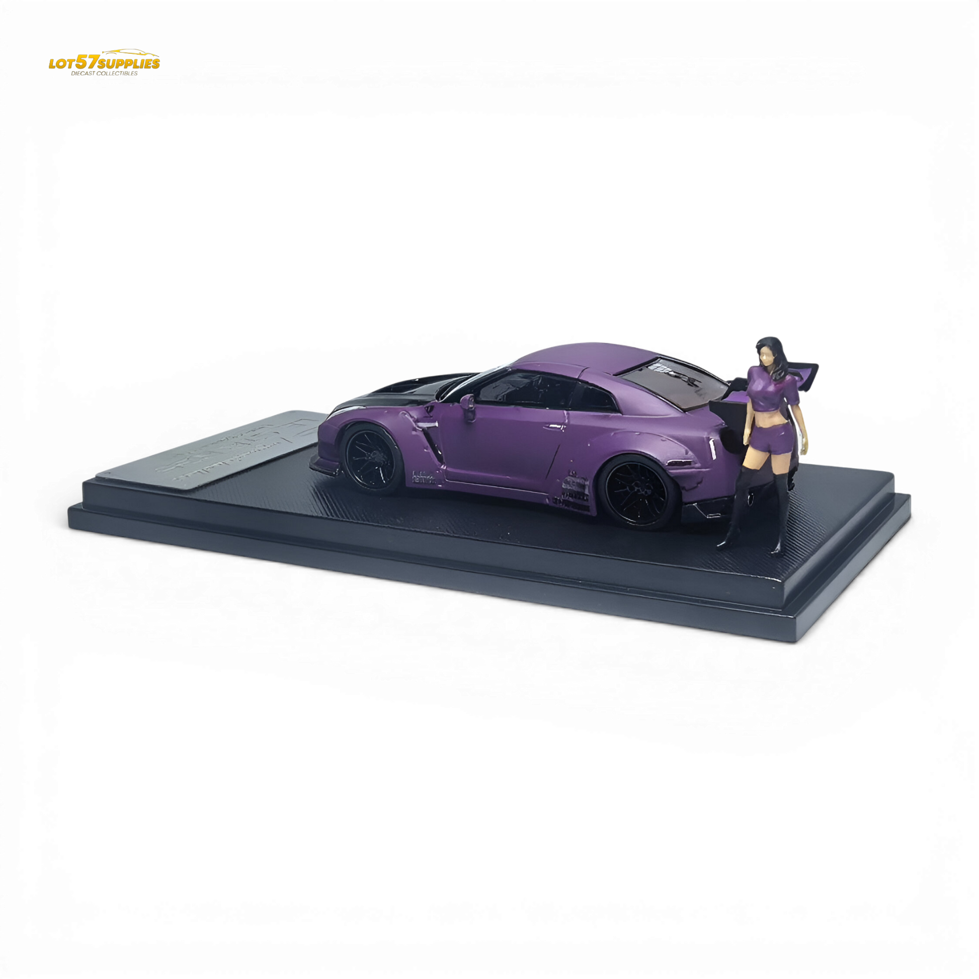 MC Nissan GTR 1.5V Matte Purple 1:64 Diecast Model