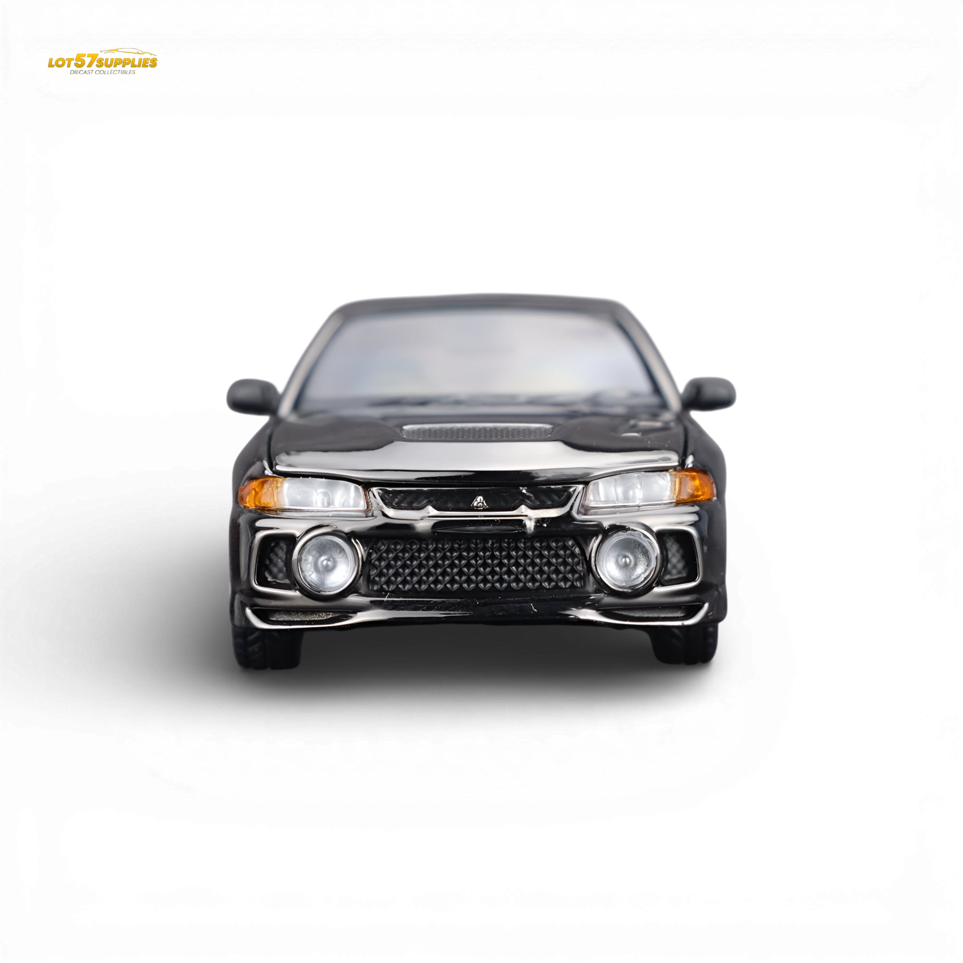 Motorhelix Mitsubishi Lancer EVO IV Gunshot Black 1:64 Diecast Model