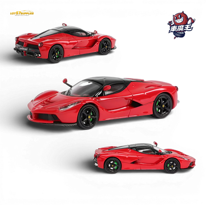 Demon King Auto Ferrari LaFerrari F150 Red Carbon Top 1:64 Diecast Model