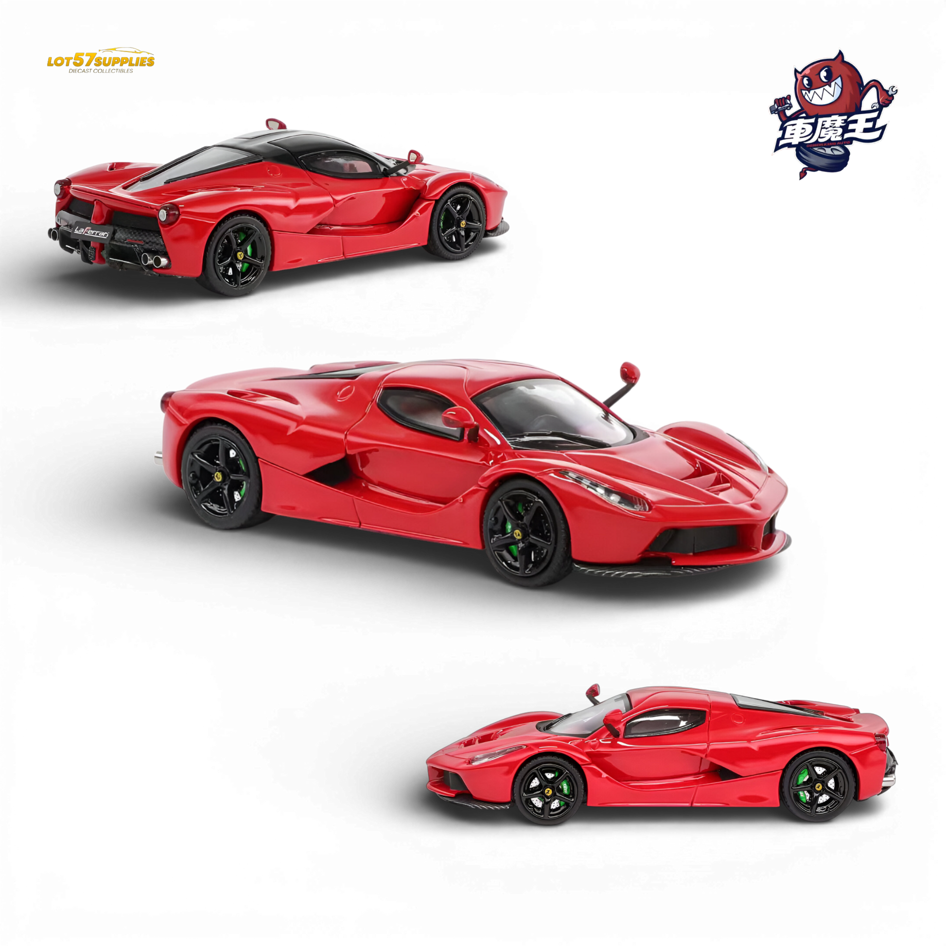 Demon King Auto Ferrari LaFerrari F150 Red 1:64 Diecast Model
