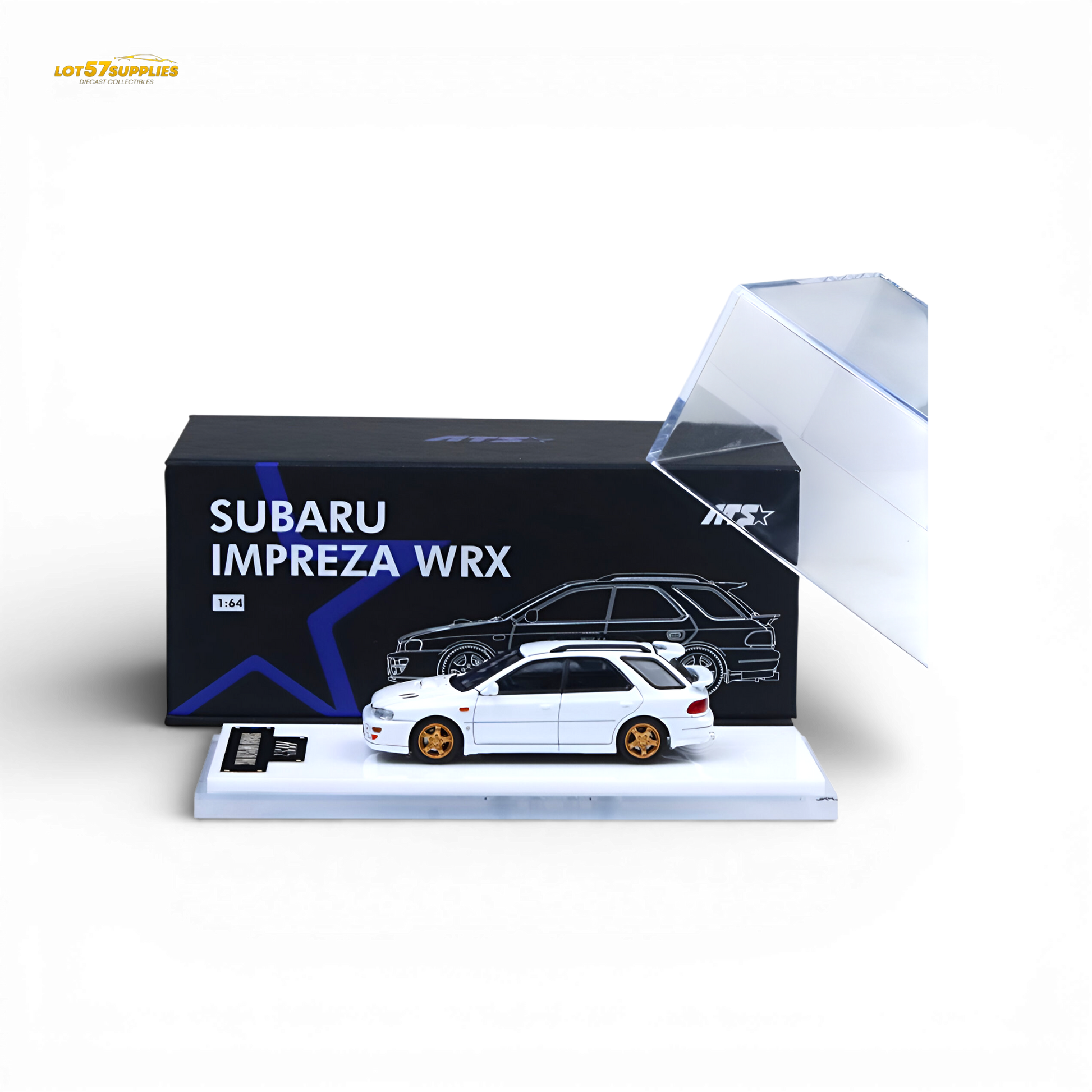 ATS Subaru Impreza WRX White 1:64 Diecast Model